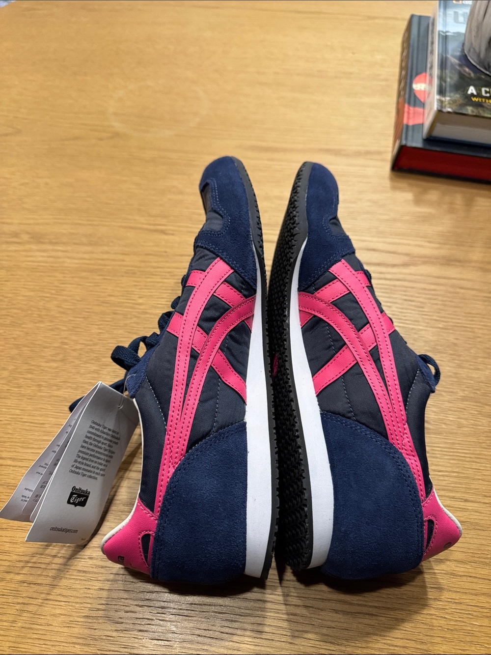Onitsuka Tiger by Asics Navy and Pink Women's Sneakers - Picture 6 of 13